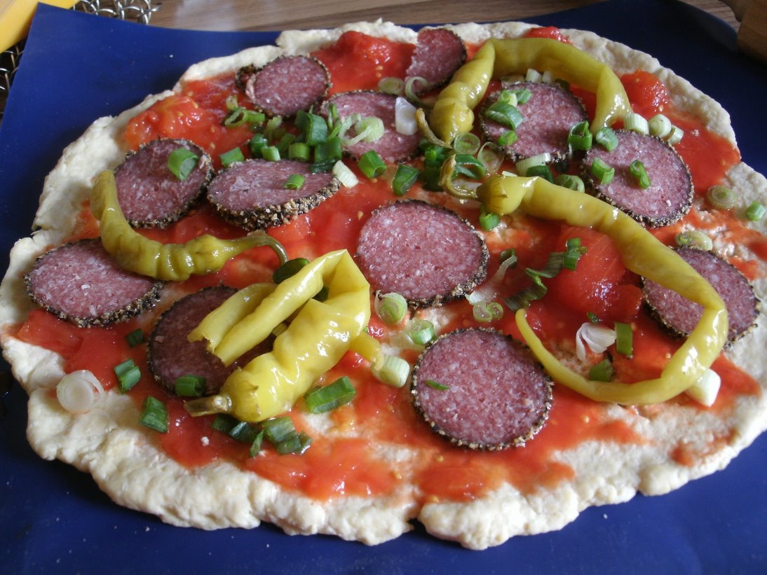 bunter-kochloeffel: Quark Ölteig-Pizza