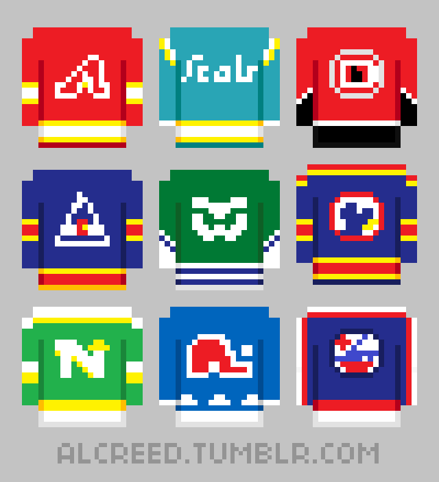 The Penalty Box Cool 8Bit Hockey Art!