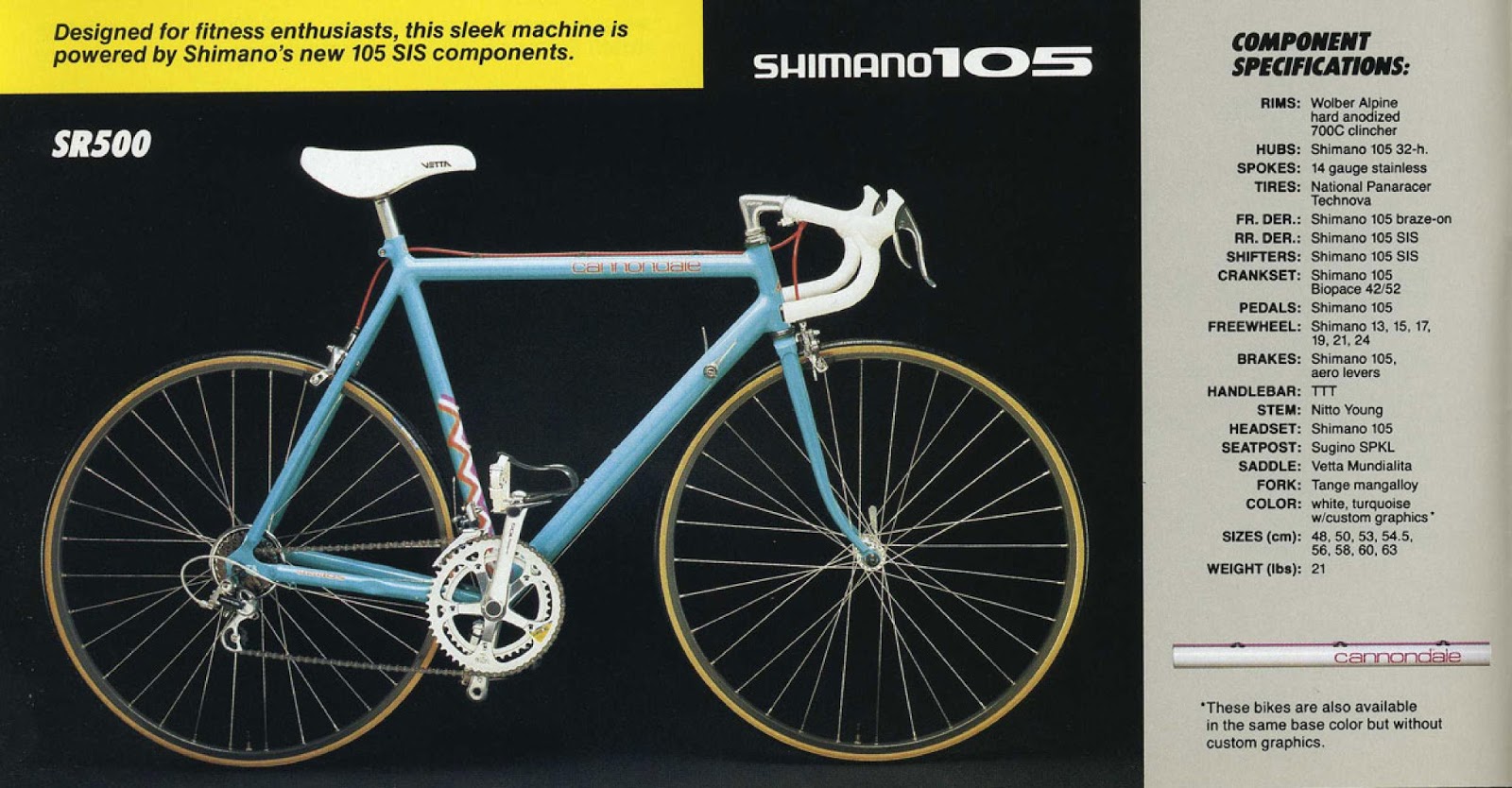 CATALOGUES CANNONDALE CANNONDALE 1987