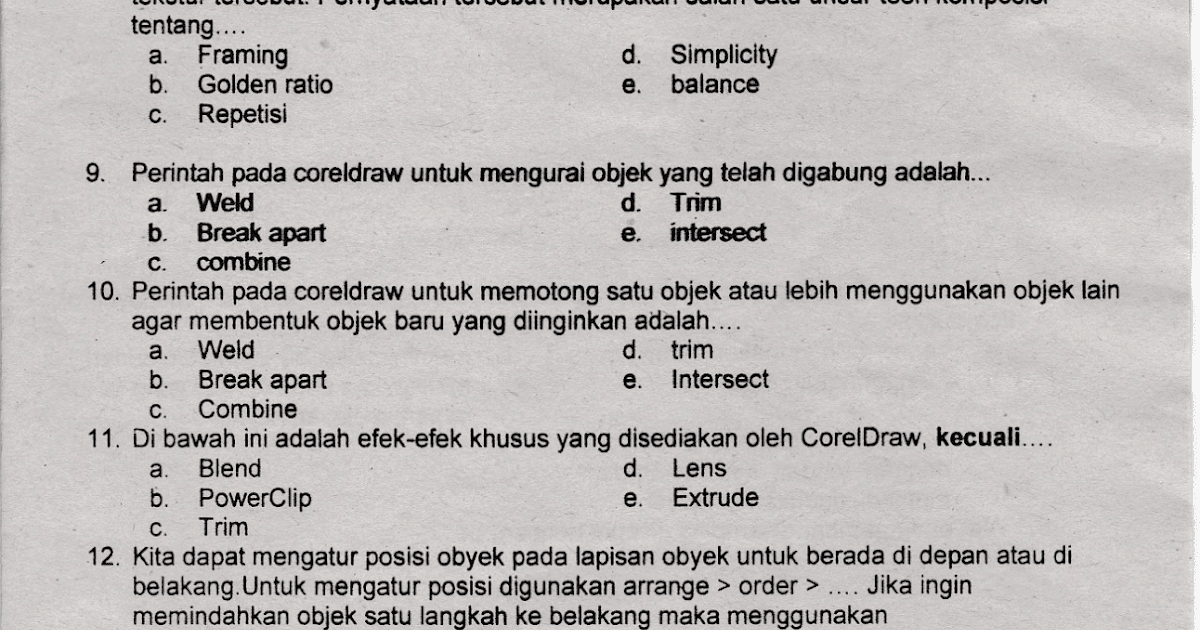 Contoh Soal Komposisi Foto Digital Kelas 12 - Contoh Soal Terbaru