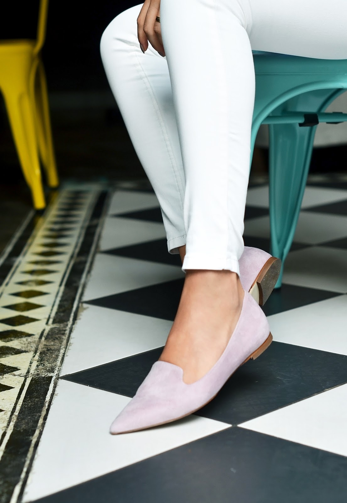 Shoepassion rozowe mokasyny | skorzane buty