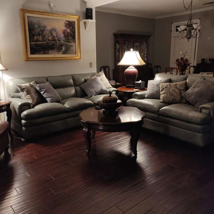 Review ﻿Jake Leather Loveseat Modern & Contemporary Sofas