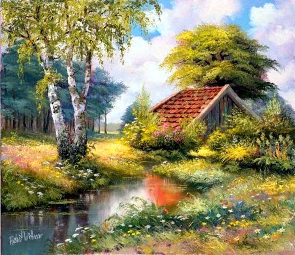 Beautiful Country Side Paintings by Reint Withaar