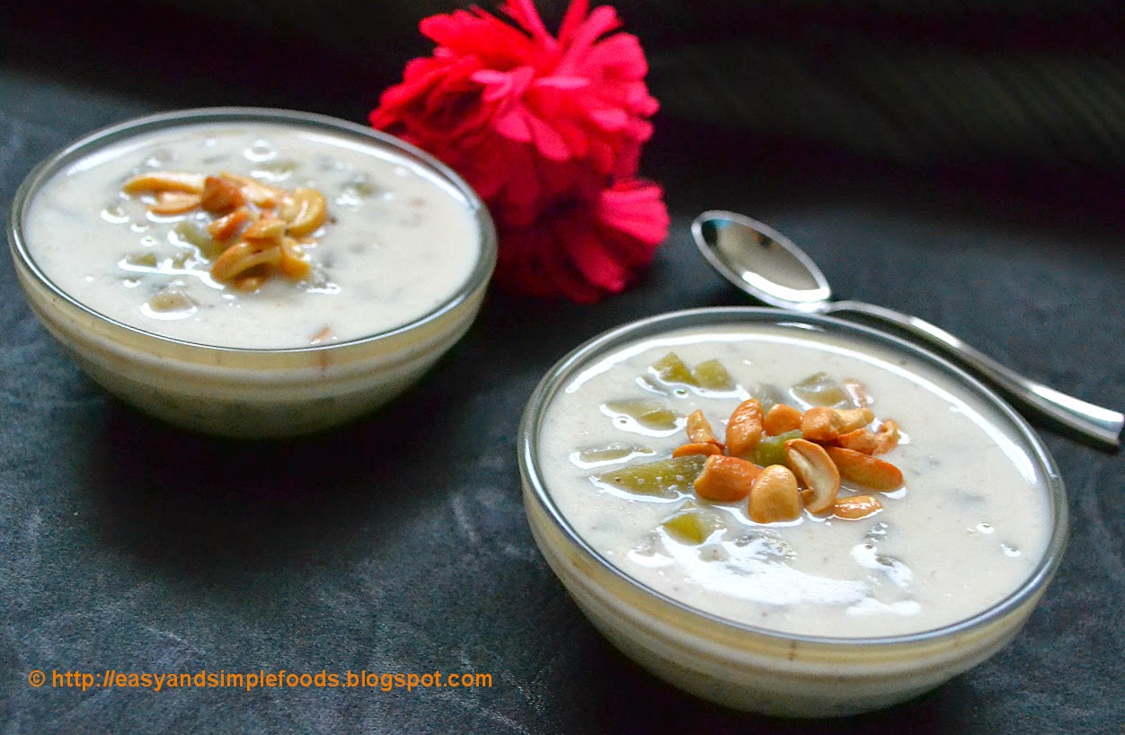 easy and simple foods: Suraikkai payasam (Bottle gourd payasam)