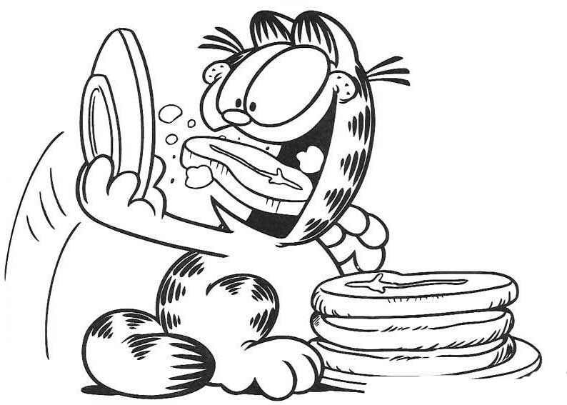garfield coloring pages free - photo #24