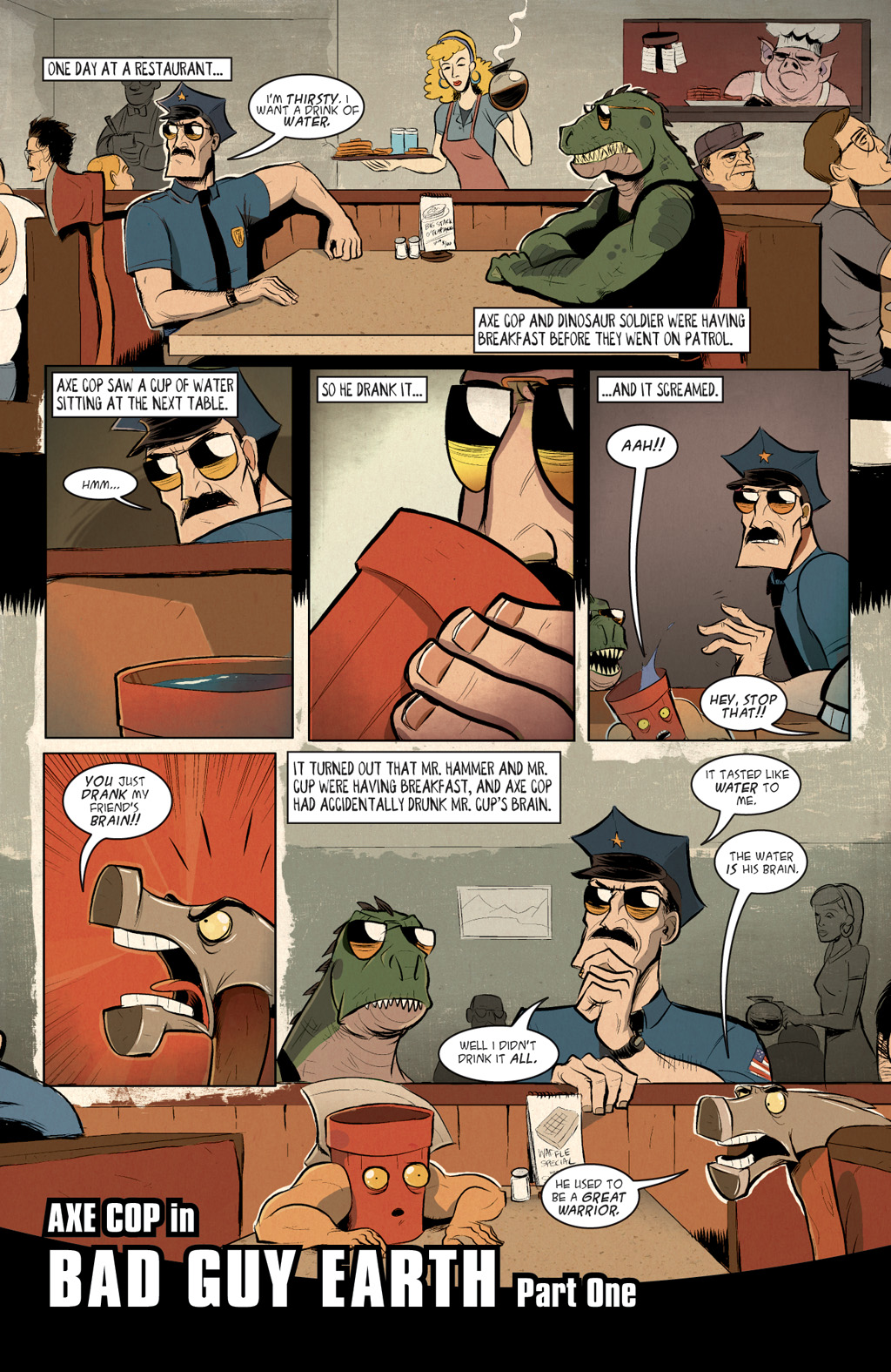 Read online Axe Cop: Bad Guy Earth comic -  Issue #1 - 3