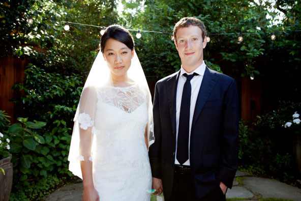 facebook ceo mark zuckerberg gets married with priscilla chan