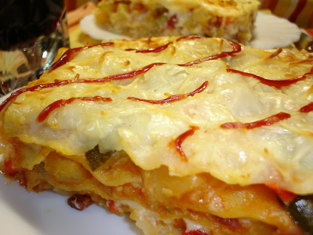  Lasaña De Pisto.- 