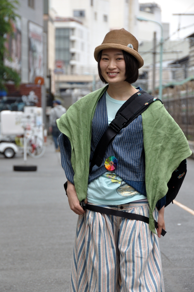 MITYP: on the street .. Shibuya - Akari Fukunaga / 可愛らしい麦わら帽を被った福永朱梨ちゃん