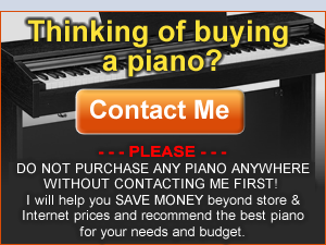 WANT TO SPEND LESS MONEY ON A DIGITAL PIANO WITH EVEN LOWER PRICES? CALL US!