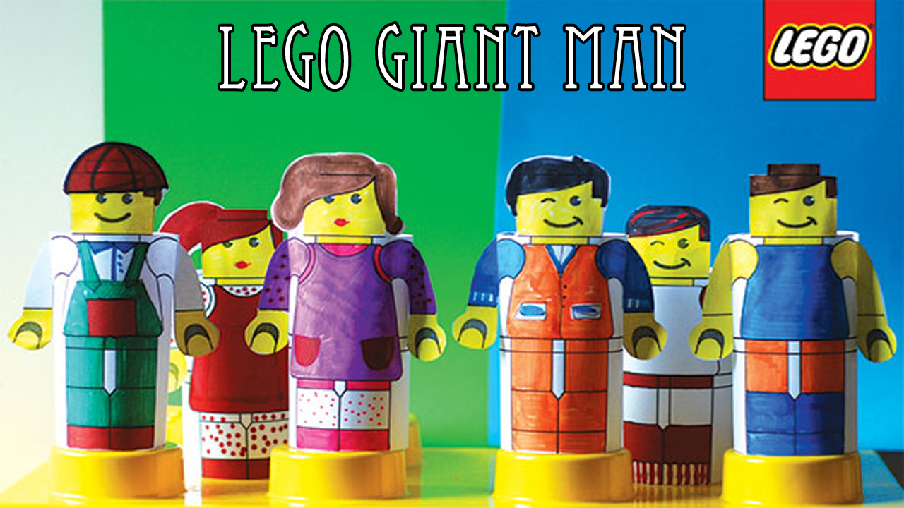 How to make giant lego man costume from paper MDIY
