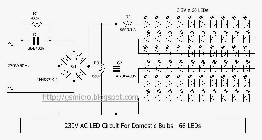 Ac Led Circuit Diagram