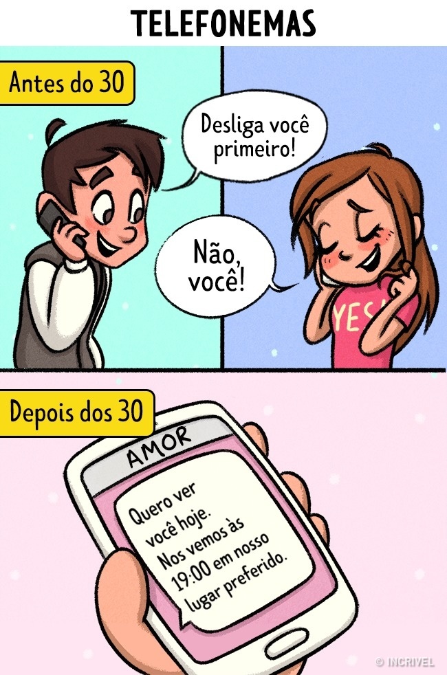 O amor antes e depois dos 30 anos O amor antes e depois dos 30 anos