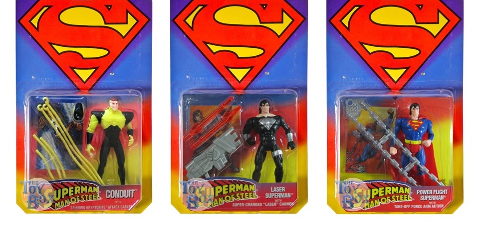 Opened Kenner Superman Man of Steel 5in Action Figures 