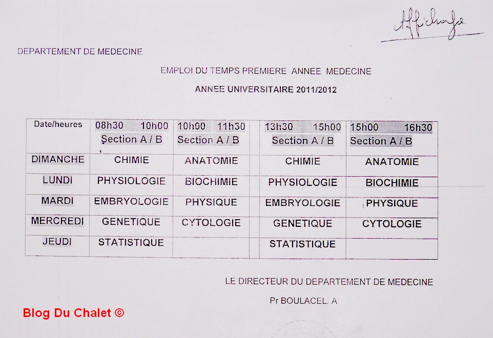 programme premiere annee de medecine programme 1ère année de médecine Brandma