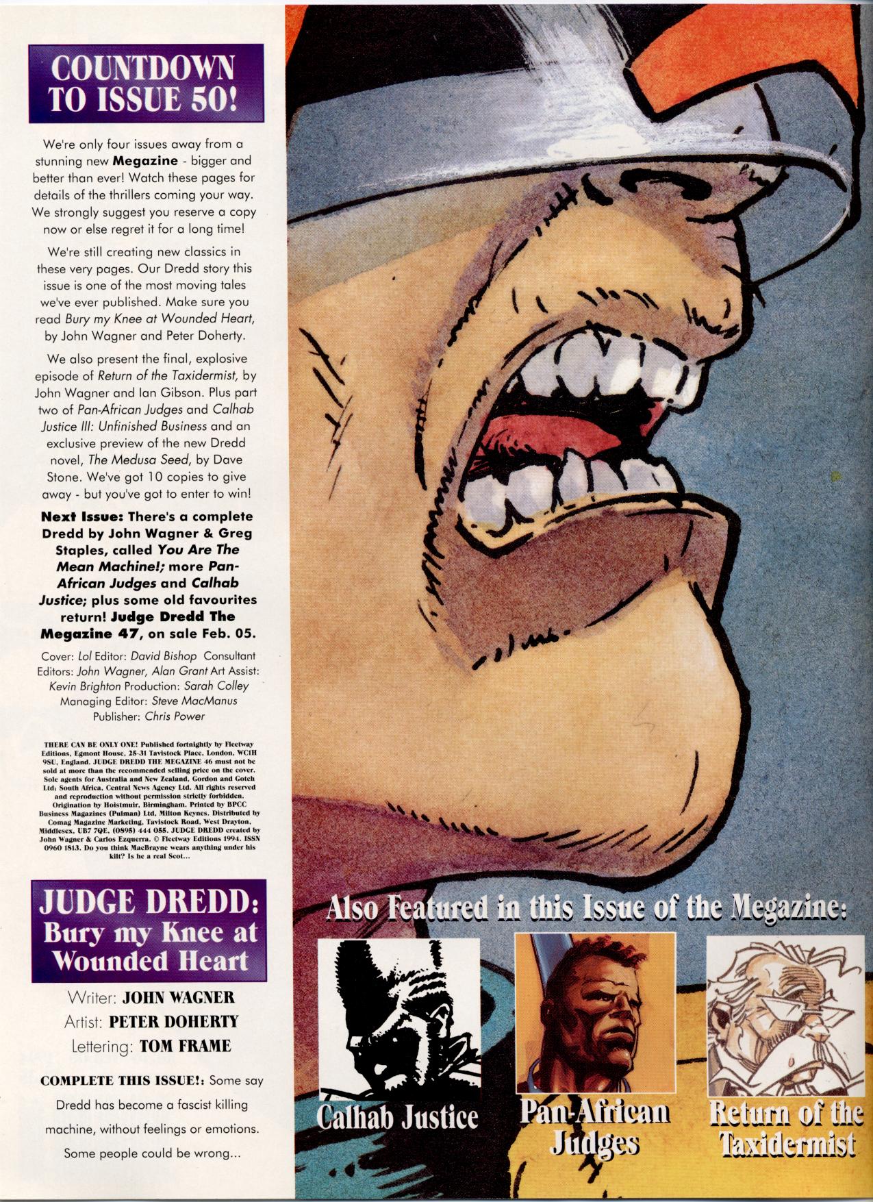 Read online Judge Dredd: The Megazine (vol. 2) comic -  Issue #46 - 2