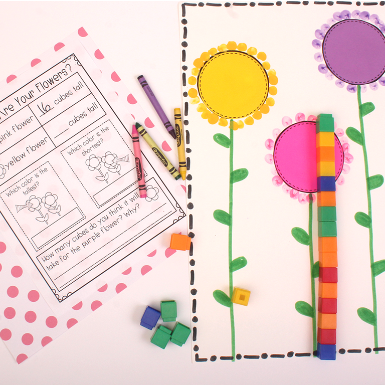 KinderGals: Spring-Writing, Reading, and Math Activities