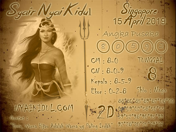 Syair Nyai Singapore 15 April 2019