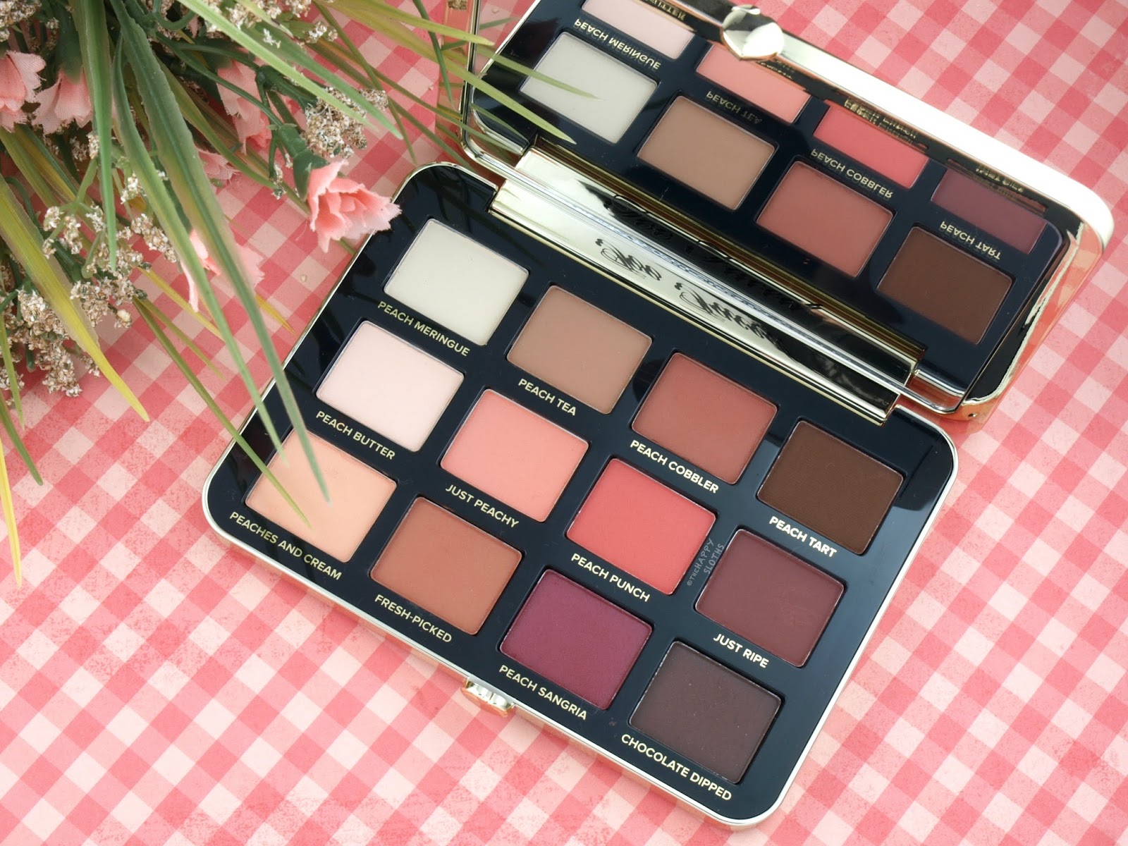 Too Faced Peaches & Cream Collection | Just Peachy Mattes Eyeshadow Palette: Review and Swatches