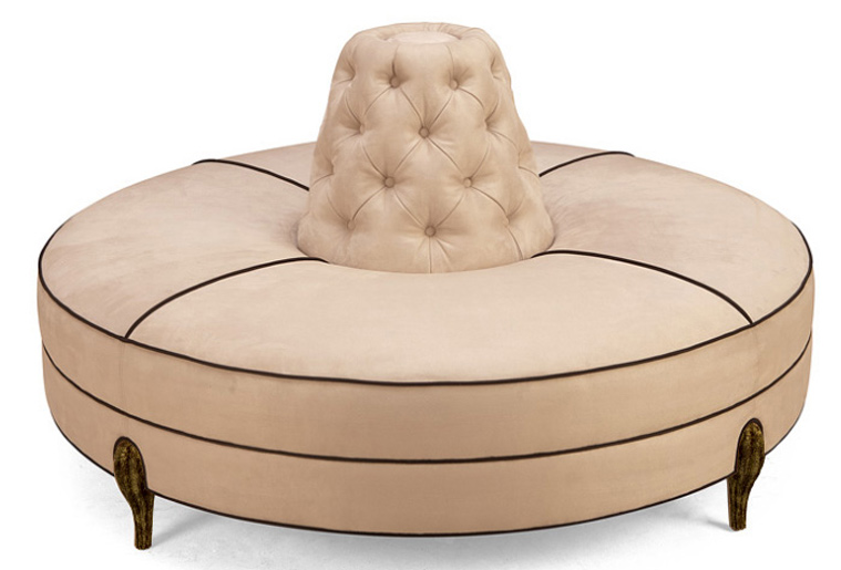 Sofás redondos para dar un toque chic al salón