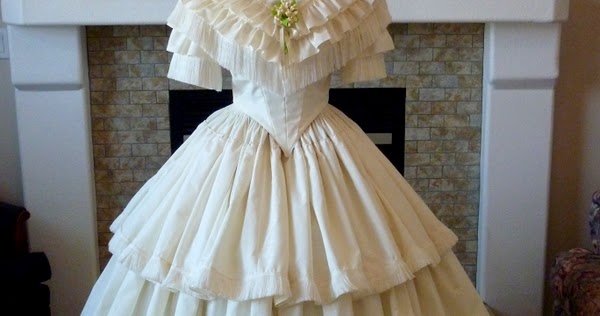 1850s wedding dress