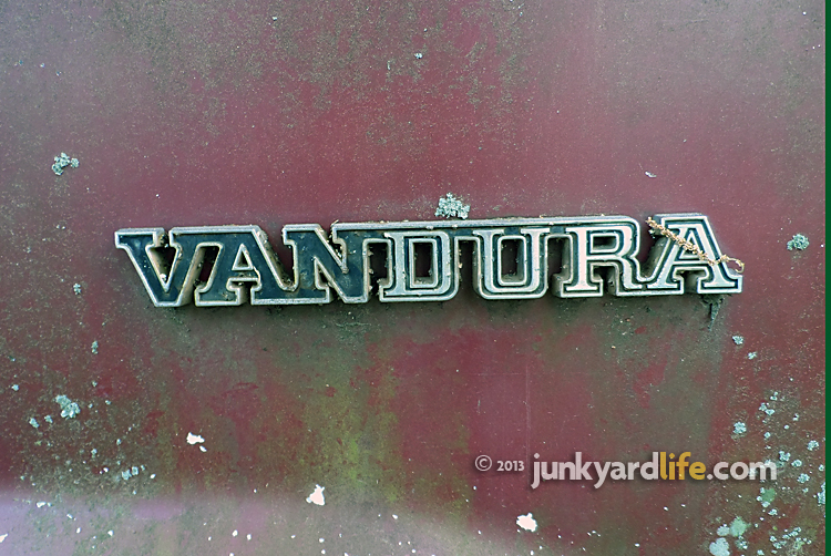 1974 GMC Vandura emblem clings to this one-owner van.