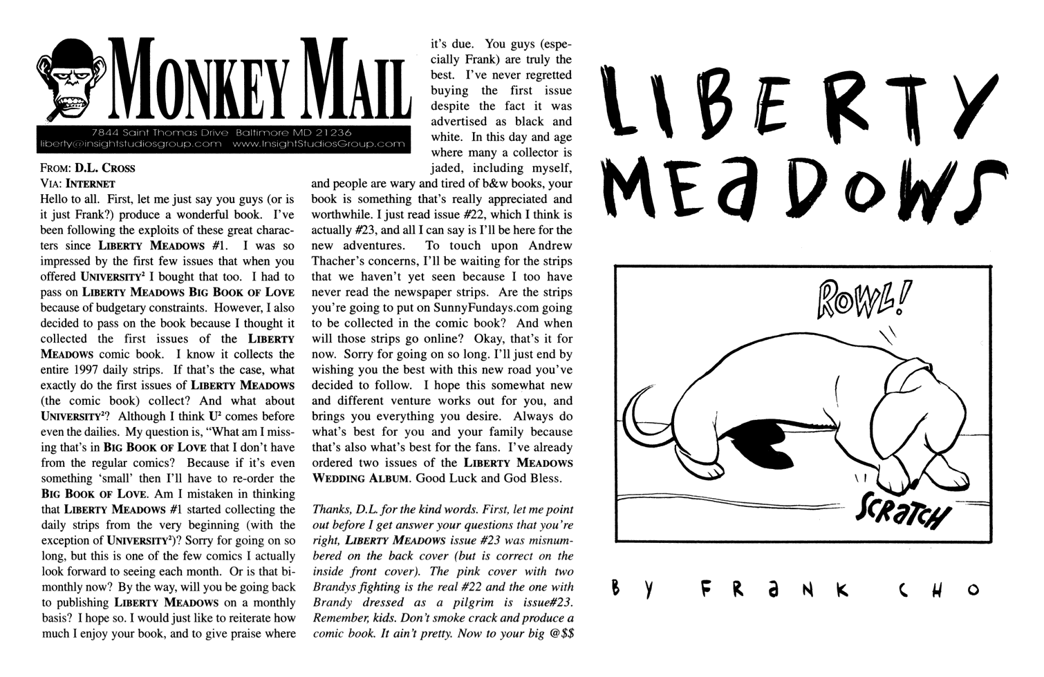 Read online Liberty Meadows comic -  Issue #24 - 30
