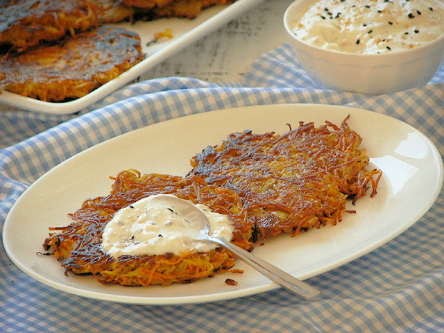 Röstis à la patate douce, à l'indienne recette de röstis bio facile
