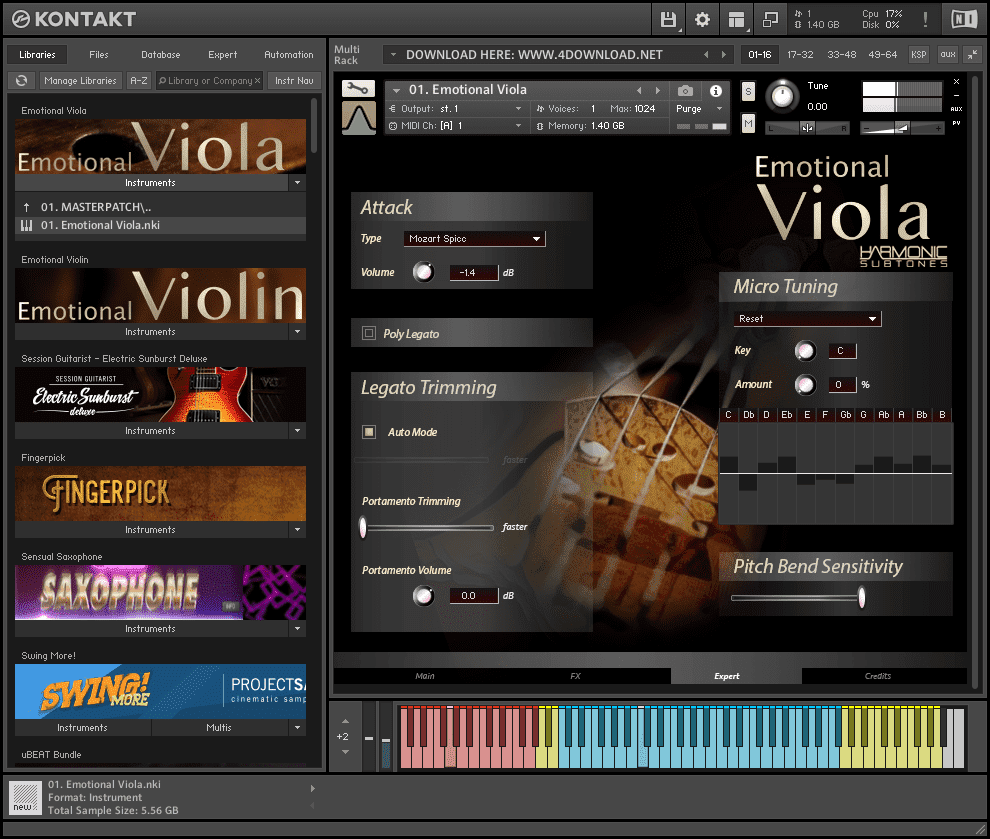 Best Service Emotional Viola KONTAKT Library latest version