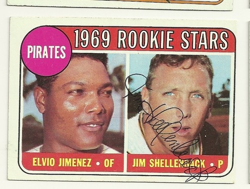 MANNY (NOT his brother Elvio) Jimenez & Jim Shellenback 1969 baseball card