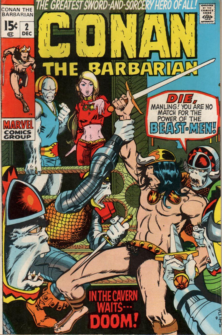 Read online Conan the Barbarian (1970) comic -  Issue #2 - 1