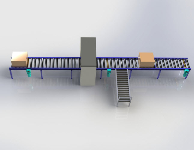 Roller conveyor 3D model file cad engineering downloads for free. Engineering 3DCad Appication