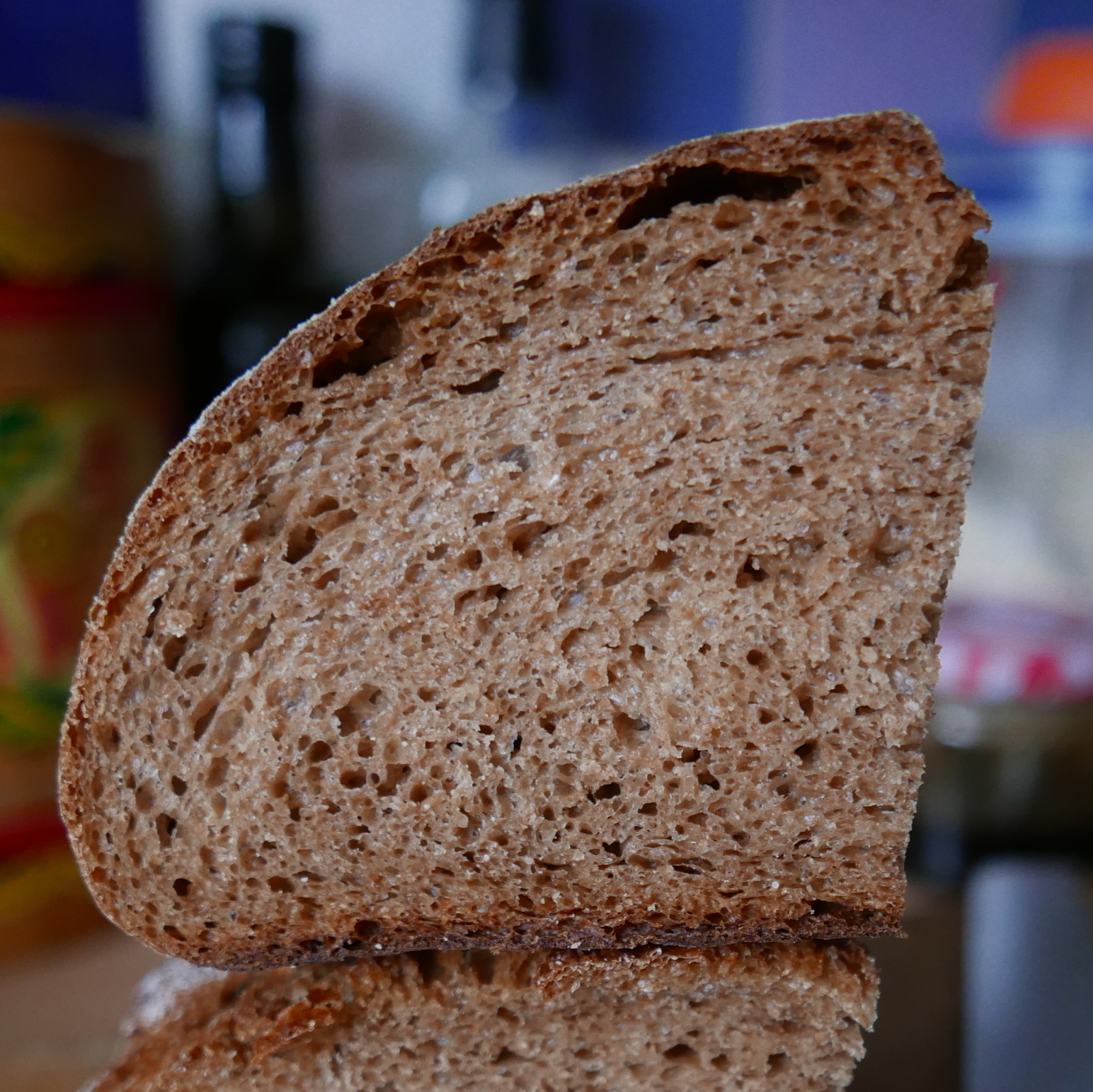 Four seasons. Sourdough Rye Bread with molasses and chocolate.