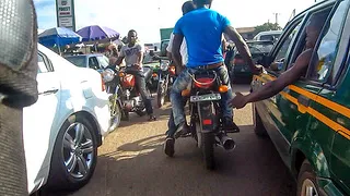 Traffic in Abeokuta the capital of Ogun State in southwest Nigeria
