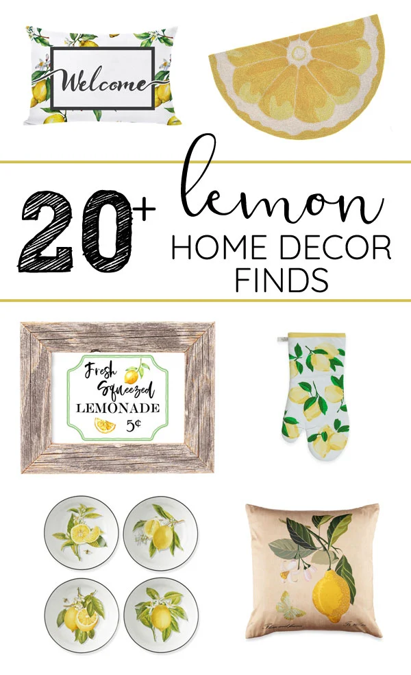 Looking for farmhouse style lemon decor for your home? Get tons of inspiration for spring and summer decorating with lemons right here!