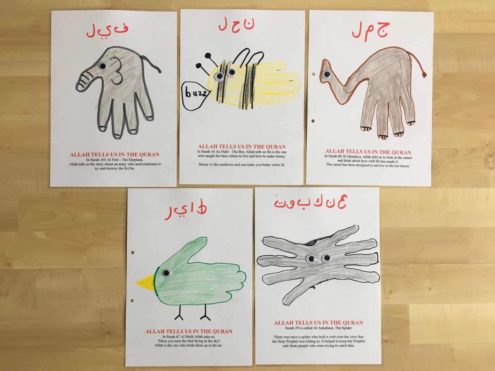 Handprint Animals from the Quran Islam From the Start