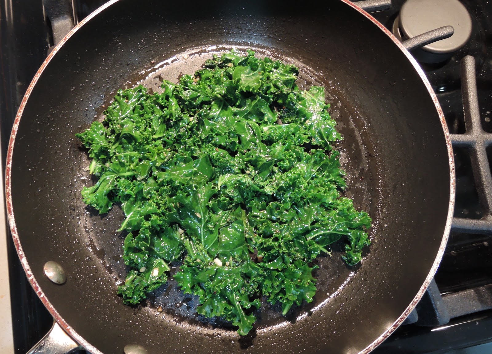 The Briny Lemon Blackened Flounder with Garlic Sautéed Kale