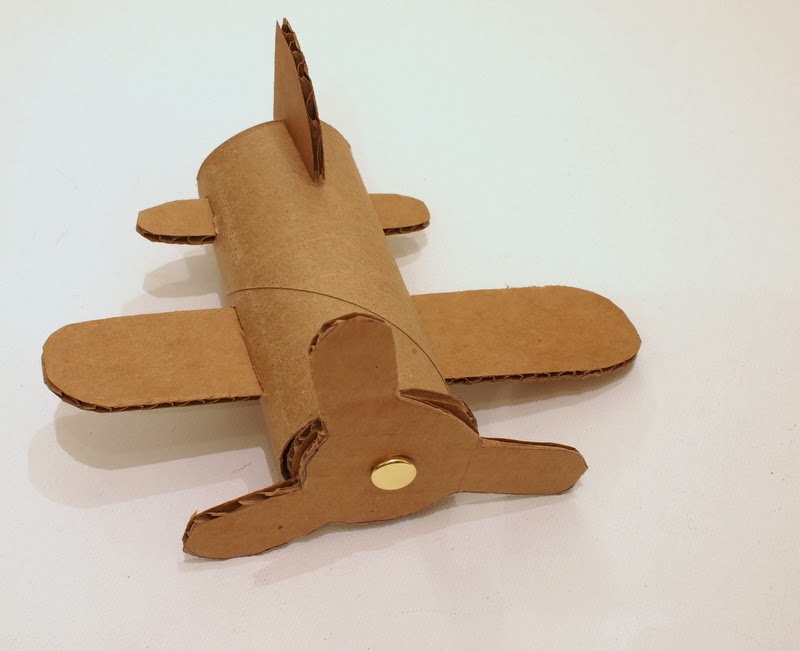 cardboard toilet roll airplane craft