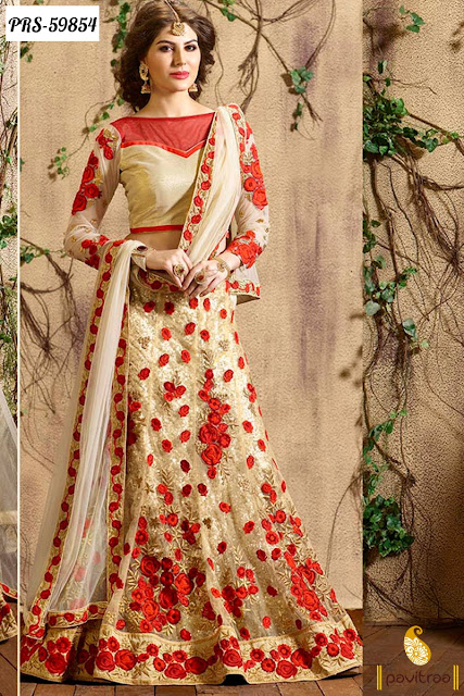 red color dulhan lehenga choli for wedding bride and reception party with engagment wear 2016