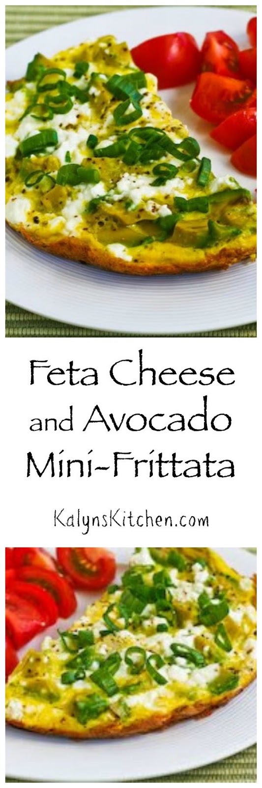 Feta Cheese and Avocado MiniFrittata for Two Kalyn's Kitchen