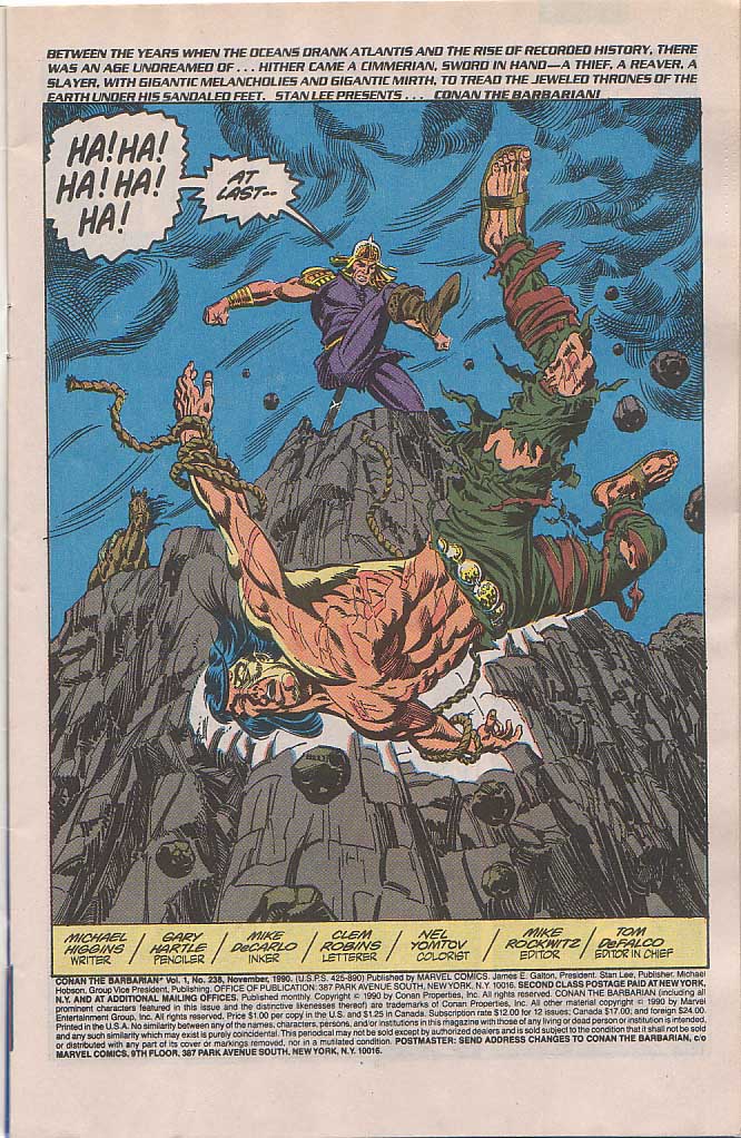 Read online Conan the Barbarian (1970) comic -  Issue #238 - 2