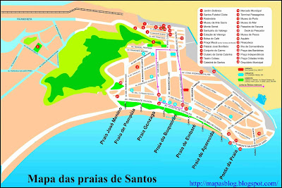 Resultado de imagem para mapa localizaÃ§Ã£o santos