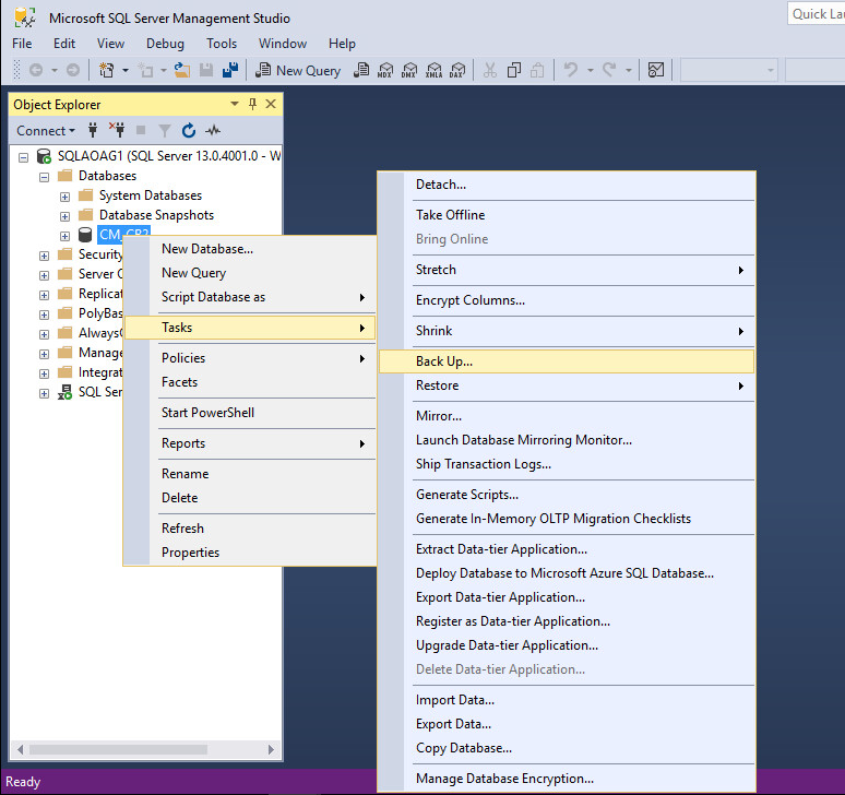 Venu Singireddy's blog: SQL recovery mode Change to full