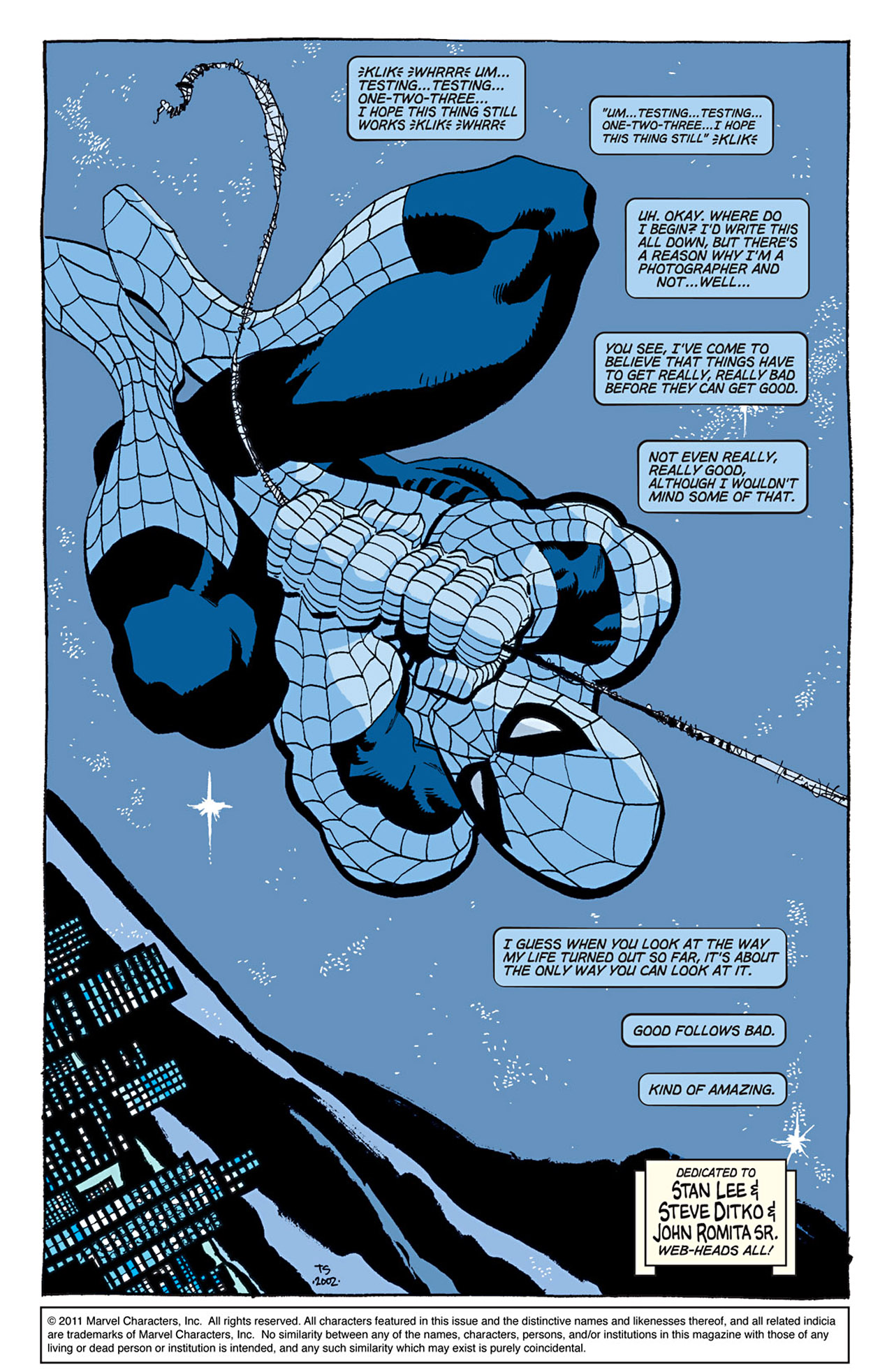 Read online Spider-Man: Blue comic -  Issue #1 - 2
