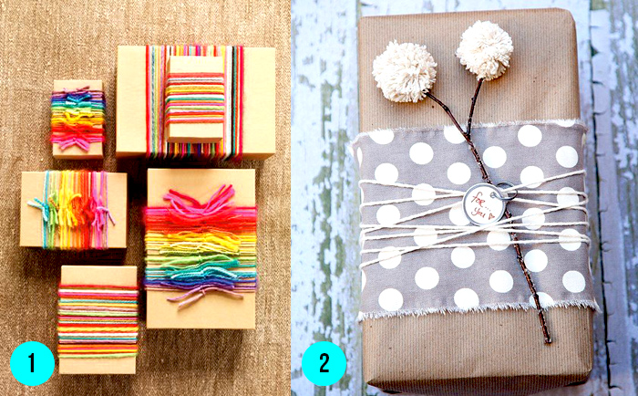 DIY ideas envolver regalos