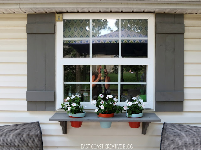 DIY Shutters and Window Box | East Coast Creative