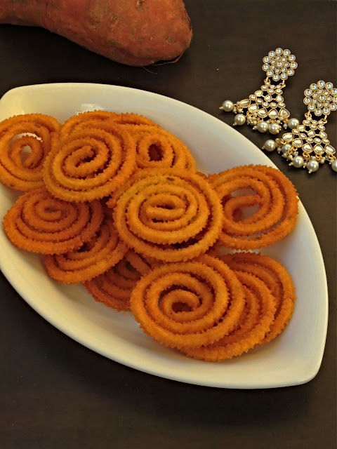 Gluten free Sweet Potato Murukku Gluten free Sweet Potato Murukku
