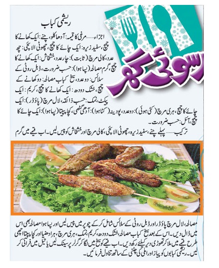 Chicken Tikka Reshmi Kabab Recipe In Urdu Butter Seekh Kabab