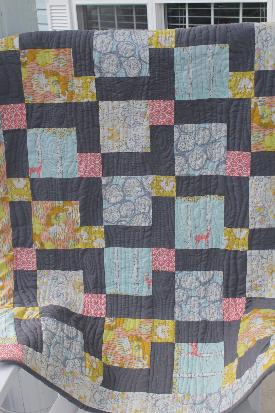 A Bushel and A Peck : Timber and Leaf Baby Quilt