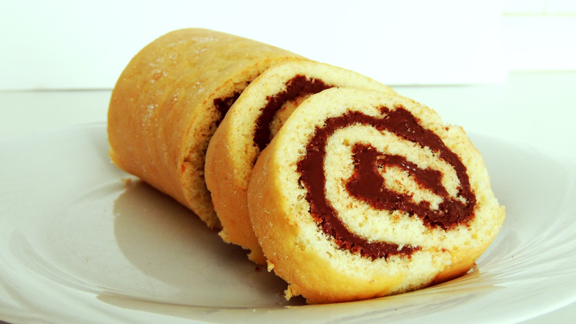 Quick & Easy Cooking Video Recipes: 3 Minute TV: Nutella Swiss Roulade ...